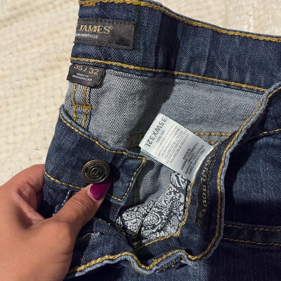 Cody James Dark Blue Denim Jeans - Picture 2 of 11